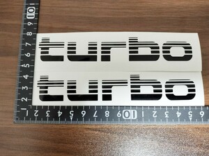 [2 sheets ]DIESEL TURBO cutting sticker gloss black outdoor Land Cruiser 80 100 Land Cruiser Hilux Hiace Prado 