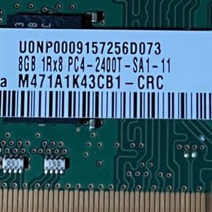 samsung 8GB 1Rx8 PC4-2400T ノート用メモリー 1枚の画像2