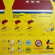 hz102 新品 未使用品 LEGO レゴ レゴブロックipod スピーカー 6-99 BB 5001 大型ブロックスピーカー 便利 オシャレ 黄色 ポータブル _画像4
