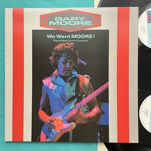 ☆美盤 ゲイリー・ムーア GARY MOORE / WE WANT MOORE! ライヴ!!ゲイリー・ムーア GMDL 1【UK盤】 LP レコード アナログ盤 10322F3YK4