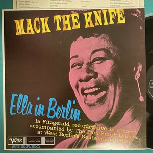 ☆美盤 エラ・フィッツジェラルド ELLA / Mack The Knife Ella In Berlin 20MJ-0004【日本盤】 LP レコード アナログ盤 10404D3YK4