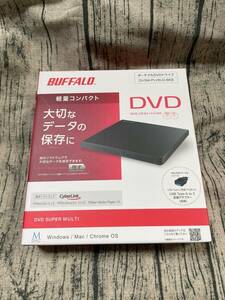 BUFFALO 　ポータブルDVDドライブ/DVSM-PLV8U2-BKB/未開封品