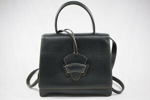 ◎ 中古品 LOEWE ロエベ バルセロナ ハンドバッグ ショルダーバッグ 2WAYバッグ レザー ブラック レディース