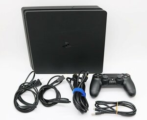 [1 jpy ] Sony PlayStation4 CUH-2100A PS4 body black code 4ps.@ attaching the first period . ending operation verification ending SONY secondhand goods z24-1144 z_e(j)