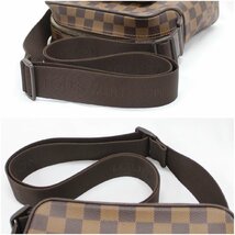 LOUIS VUITTON ルイヴィトン ショルダーバッグ オラフPM N41442 MI3098 ダミエ エベヌ ブラウン系 中古品 m_b(j) m24-36069_画像6