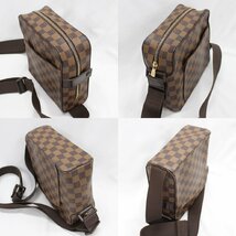 LOUIS VUITTON ルイヴィトン ショルダーバッグ オラフPM N41442 MI3098 ダミエ エベヌ ブラウン系 中古品 m_b(j) m24-36069_画像7