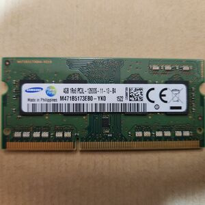 SAMSUNG メモリ 4GB, DDR3-1600L (PC3L-12800S), 1Rx8, SO-DIMM, RAM, 1枚