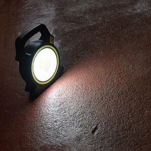 投光器 COBライト LED ワークライト USB充電 ソーラー ポータブル ハイビーム ロービーム 7992559 ブラック/イエロー 新品 1円 スタートの画像9