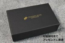 日本製 ミニ財布 短財布 ミニウォレット メンズ レディース 財布 ウォレット 本革 本皮 CHAMELEON 研磨済み CH-1024 グリーン ★ 新品_画像10