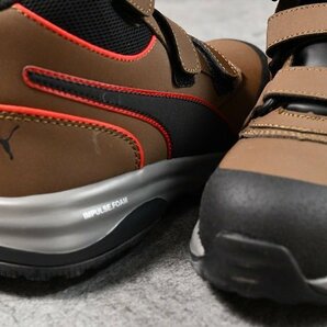 PUMA プーマ 安全靴 メンズ スニーカー シューズ Rapid Brown Mid ベルクロタイプ 作業靴 63.553.0 ラピッドブラウンミッド 26.5cm / 新品の画像6