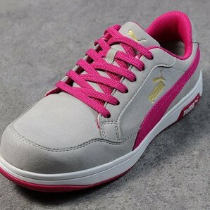 PUMA プーマ 安全靴 メンズ エアツイスト スニーカー セーフティーシューズ 靴 ブランド 64.221.0 グレー＆ピンク ロー 25.5cm / 新品の画像3