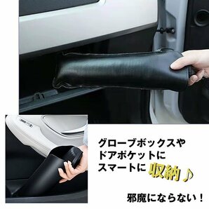 フロントサンシェード 折りたたみ 日よけ 遮光 UVカット 暑さ対策 カー用品 収納ケース付き 7987682 小サイズ ブラック 新品 1円 スタートの画像6