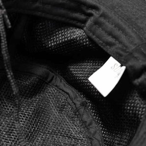 大きいサイズ 撥水 UV アドベンチャーハット サファリ ハット 帽子 メンズ レディース 釣り キャンプ H-051B 漆黒 ブラックブラック 新品の画像3
