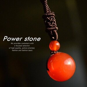 16mm Power Stone колье короткое колье мужской женский натуральный камень ..UP..menou красный ..7992054.. новый товар 1 иен старт 