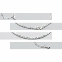 シルバー925 アンクレット レディース つけっぱなし お守り アンク ANKLET アクセサリー キラキラ 7992442 シルバー×ホワイト 新品_画像5