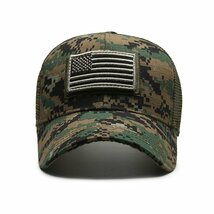 USA Military メッシュキャップ 帽子 野球帽 アウトドア メンズ レディース サバゲー キャンプ 野球 7987173 ブラック×ブラック 新品_画像3