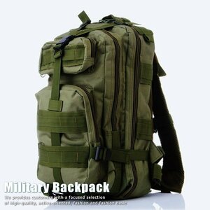 25L リュックサック リュック デイパック バックパック メンズ Military Tactical アサルトリュック 多機能 7999845 オリーブ 新品