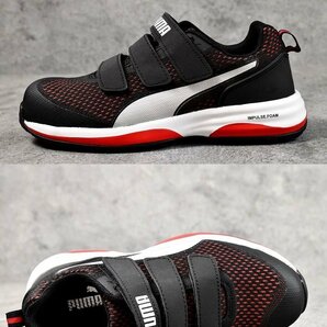 PUMA プーマ 安全靴 メンズ スニーカー シューズ SPEED RED LOW ベルクロタイプ 作業靴 64.213.0 レッド 25.0cm / 新品 1円 スタートの画像3