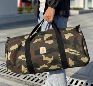 Carhartt カーハート ボストンバッグ ショルダーバッグ 迷彩柄 迷彩 大容量 ドラムバッグ 旅行バッグ 迷彩ヒップバッグ