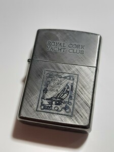 美品　Zippo ジッポー ROYAL CORK YACHT CLUB 1991年製　ロイヤル　コーク　ヨット　クラブ　喫煙具 斜字体、筆記体