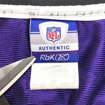 リーボック NFL トップス パープル REEBOK 古着 メンズ FREE サイズ54 アメフト ボルチモア・レイブンズ メッシュ NGATA_画像2