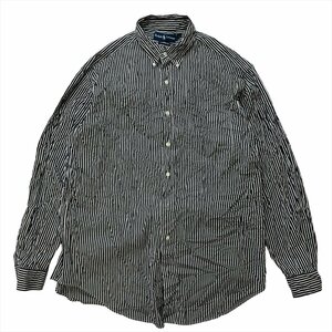 ラルフローレン シャツ 長袖 ストライプ Ralph Lauren 古着 メンズ L ボタンダウン Classic Fit クラシックフィット B.D