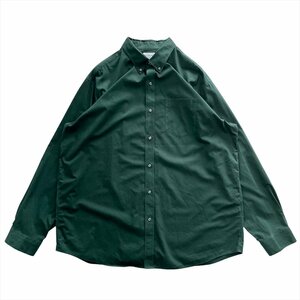 エルエルビーン シャツ 長袖 グリーン L L Bean 古着 メンズ XL ボタンダウン B.D アウトドア クリーニング済み