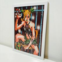 【白額付きポスター】JOJO ジョジョの奇妙な冒険 第6部 徐倫⑥(新品)_画像1