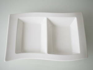 【廃盤品】Villeroy & Boch New Wave 2 Compartment Platter ビレロイボッホ ニューウェーブ コンパートメントプレート 2種盛り