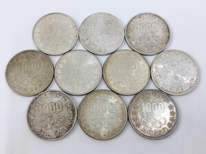 1964年 昭和39年　東京オリンピック 1000円銀貨 10枚まとめて 記念硬貨 千円銀貨