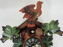 □M84 手塚時計 Cuckoo Clock poppo 木製 鳩時計 カッコウ時計 壁掛け時計 振り子時計 #32 P-76 レトロ ヴィンテージ_画像3