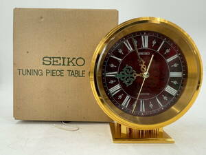  □M236 SEIKO セイコー TRANSISTOR トランジスタ 置き時計 RZ412 ゴールド TUNING PIECE TABLE CLOCK