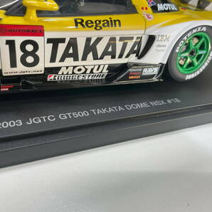 ☆ｋ-22 AUTOart 1/18 2003 JGTC GT500 Takata Dome Honda NSX #18 ◆ Ryo Michigami / Sebastien Phillipe ◆ ホンダ オートアートの画像5