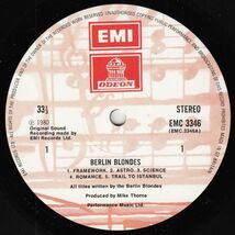 英 ニューウエイブ、シンセポップ　ベルリン・ブロンズ　LP　Berlin Blondes　1980年_画像3