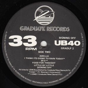 英 ダブ、レゲー UB40 LP Signing Off LP 33RPMと12“ 45RPMの2枚組 1980年の画像8