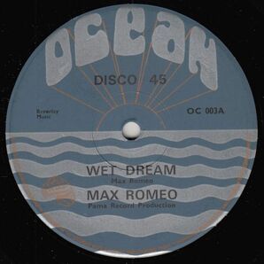 ジャマイカ レゲー、ロックステディ マックス・ロメオ 12“シングル Wet Dream 放送禁止 ピクチャー・スリーブ 1975年の画像3