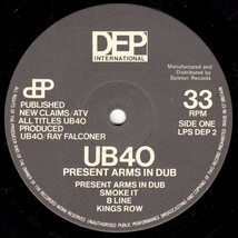 英 レゲー、スカ、ダブ　UB40　LP　Present Arms In Dub　1981年_画像5