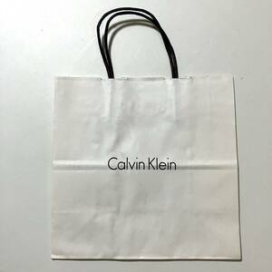 Calvin Klein ショッパー 紙袋 ★ カルバンクライン 縦約25cm×横約25cm 黒