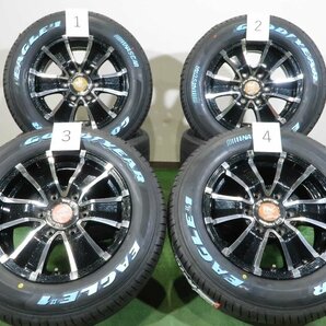 4本 WEDS ADVENTURE 16インチ 7J +37 6H 139.7 ラジアル 未使用 GOODYEAR EAGLE NASCAR 2022年 215/65R16 ホワイトレター ハイエース 200系の画像1