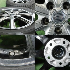 4本 社外 16インチ 6.5J +45 5H 114.3 スタッドレス ダンロップ ウインターマックス WM02 2022年 205/65R16 ヤリスクロス 10系 セレナ C28の画像6