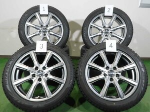 4本 社外 17インチ 7J +48 5H PCD114.3 スタッドレス ブリヂストン ブリザック VRX2 2023年 215/50R17 マツダ3 ノア ヴォクシー レヴォーグ