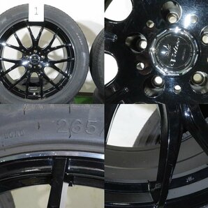 4本 VOLTEC HYPER MS-7 20インチホイール 8J ＋45 5H 114.3 ラジアル WINRUN KF997 2020年 265/50R20 日産 ムラーノ 51系 PNZ51 TNZ51 TN51の画像2