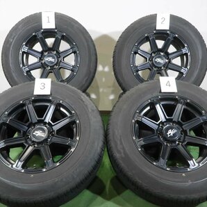 4本 Black Force 17インチ 8J +20 6H 139.7 ラジアル DUNLOP グラントレック PT3 2021年 265/65R17 ランクル プラド ハイラックス サーフの画像1