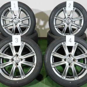 4本 トヨタ 130系 ヴィッツ RS 純正 ホイール 16インチ 6J +51 4H 100 ラジアル ダンロップ ルマン V 195/50R16 TOYOTA タイヤおまけ 90系の画像1