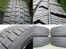 4本 社外 16インチ 6J+40 5H 114.3 スタッドレス DUNLOP ウインターマックス WM02 2022年 205/60R16 ノア ヴォクシー 90 プリウスα 平面座_画像10