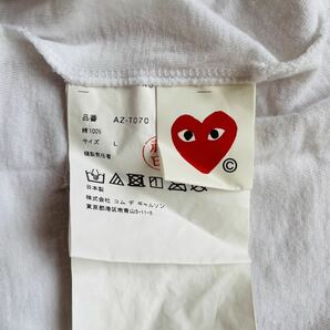 PLAY COMME des GARCONS プレイ コム デ ギャルソン 黒 ハート 半袖 Tシャツ AZ-T070 サイズ Lの画像5