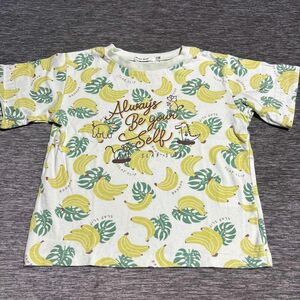 スラップスリップ バナナ フルーツ 100 半袖Tシャツ 半袖 プリントTシャツ 半袖 Tシャツ