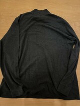 MAISON Martin Margiela ハイネックロンT 長袖Tシャツ グレー L ここのえタグ おしゃれ トップス oversize コットン カジュアル_画像2