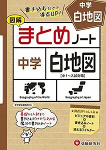 [A11975988]中学 まとめノート 白地図:書き込むだけで得点UP! (受験研究社)