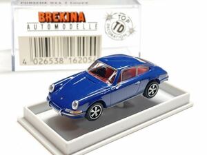 Brekina Porsche 911 T ポルシェ ナローポルシェ ブルー 1/87